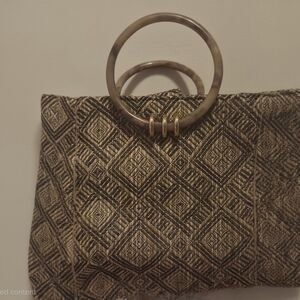 Gianni Bini Black and Cream Crossbody Bag